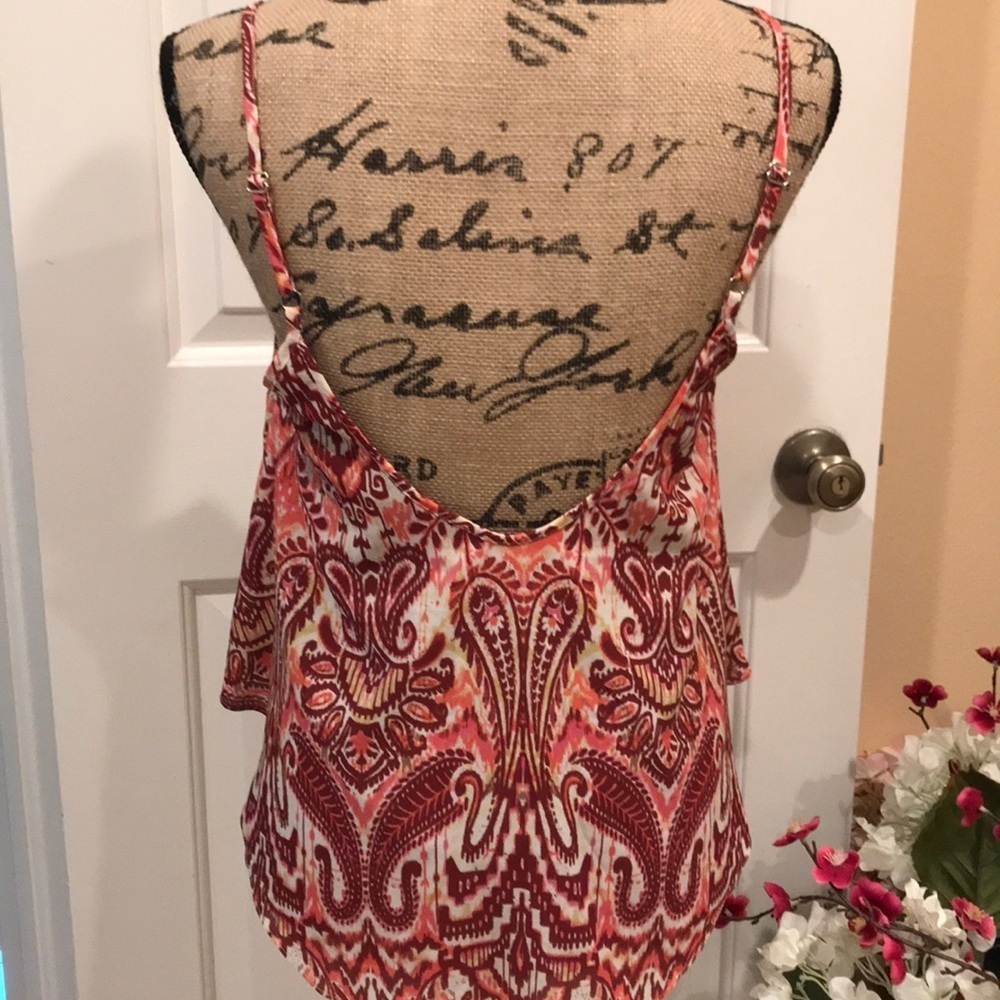 Sanctuary Tank Blouse Adjustable Straps NWOT - Picture 3 of 5